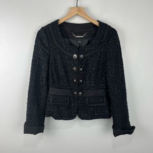 White House Black Market Tweed Style Blazer Jacket 6